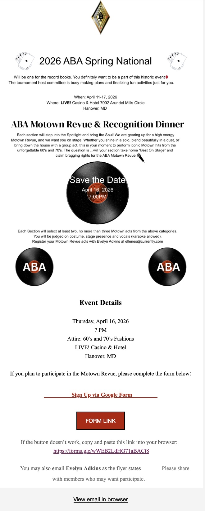 Motown Revue Flyer #3 - 2026 ABA Spring National