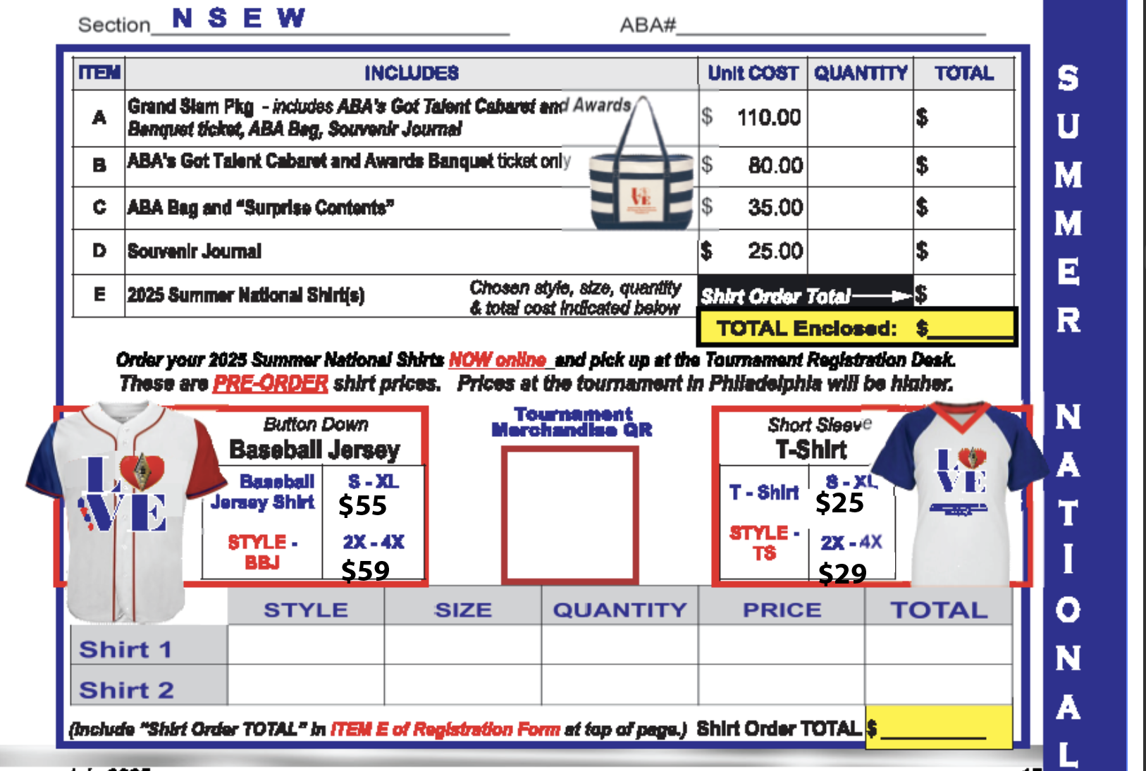 ABA 2025 Summer Merchandise