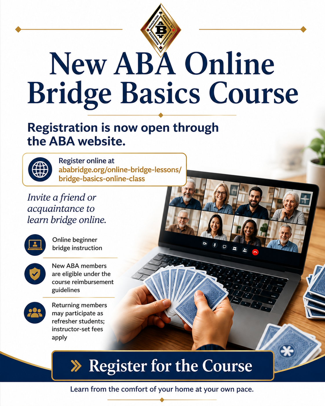 New ABA Online Bridge Basics Course